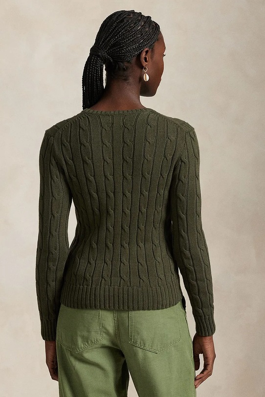 Бавовняний светр Polo Ralph Lauren 211891640 зелений AA00