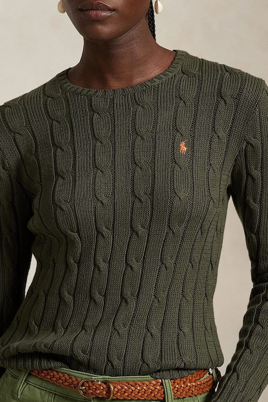 Одяг Бавовняний светр Polo Ralph Lauren 211891640 зелений