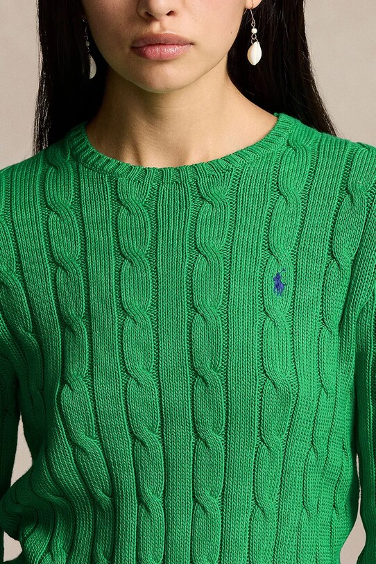 Polo Ralph Lauren sweter bawełniany zielony 211891640