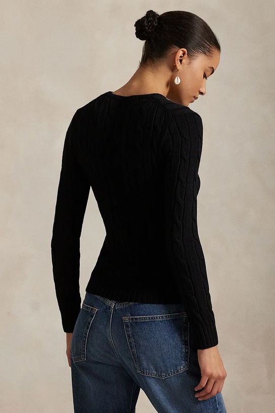 Βαμβακερό πουλόβερ Polo Ralph Lauren 211891640 μαύρο AA00