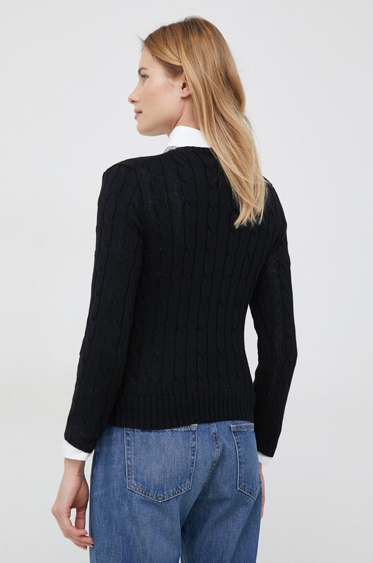 Îmbrăcăminte Polo Ralph Lauren pulover de bumbac 211891640 negru