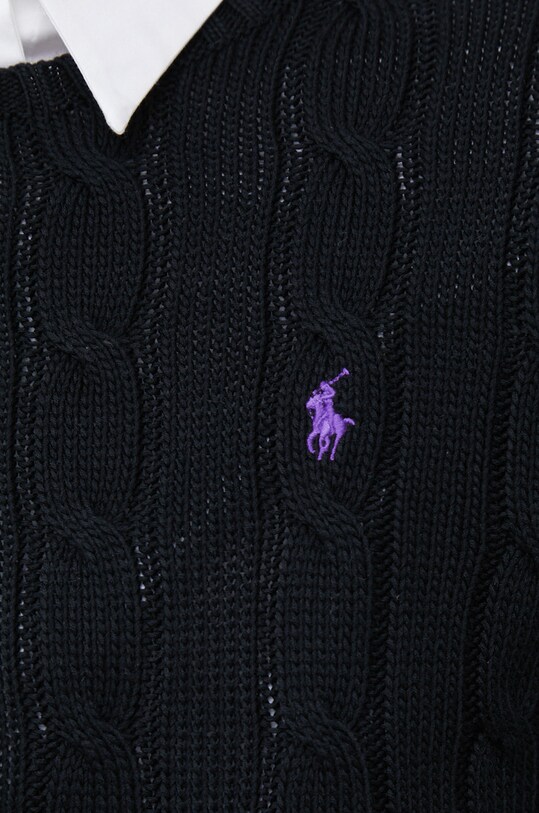 Polo Ralph Lauren pulover de bumbac 211891640 negru