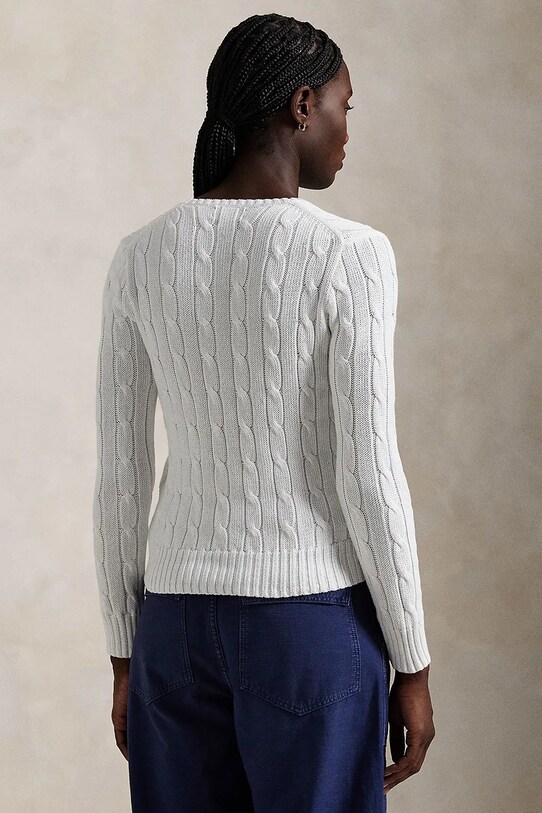 Polo Ralph Lauren sweter bawełniany 211891641 biały AA00