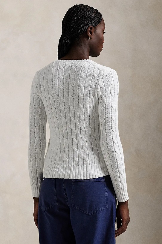 Βαμβακερό πουλόβερ Polo Ralph Lauren 211891641 λευκό AW25