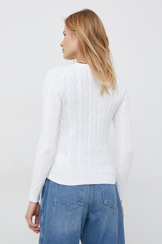 Ρούχα Βαμβακερό πουλόβερ Polo Ralph Lauren 211891641 λευκό