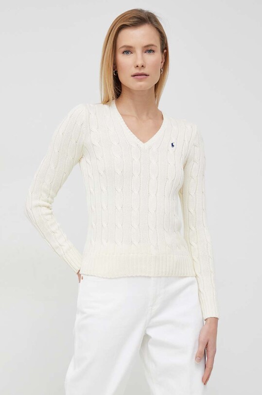Polo Ralph Lauren sweter bawełniany beżowy 211891641