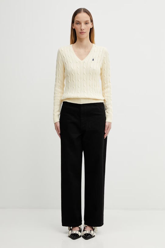 Bavlněný svetr Polo Ralph Lauren 211891641 žlutá
