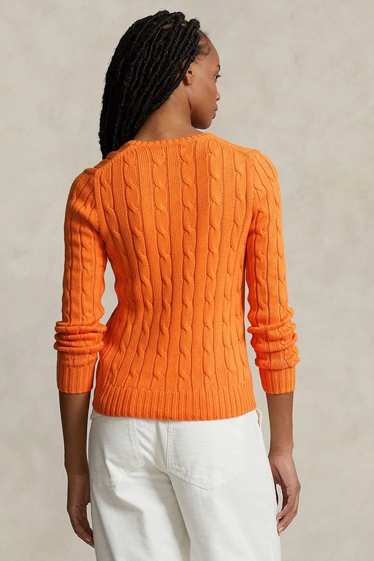 Polo Ralph Lauren sweter bawełniany 211891641 pomarańczowy AW25