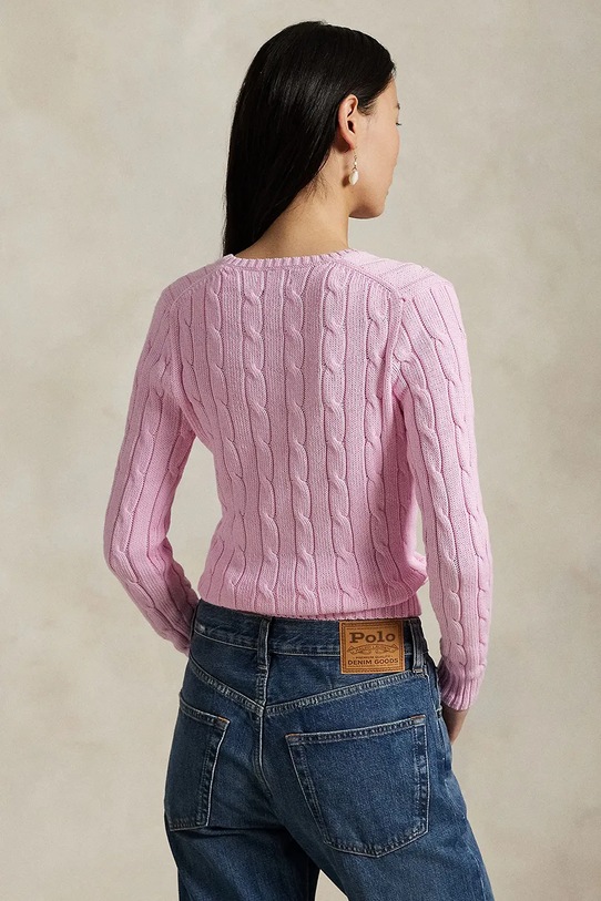 Polo Ralph Lauren sweter bawełniany 211891641 różowy AW25