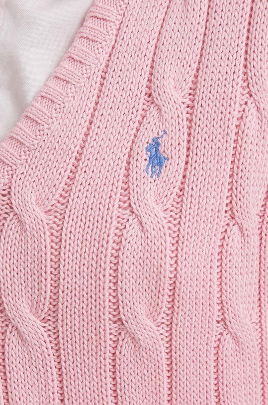 Βαμβακερό πουλόβερ Polo Ralph Lauren 211891641 ροζ