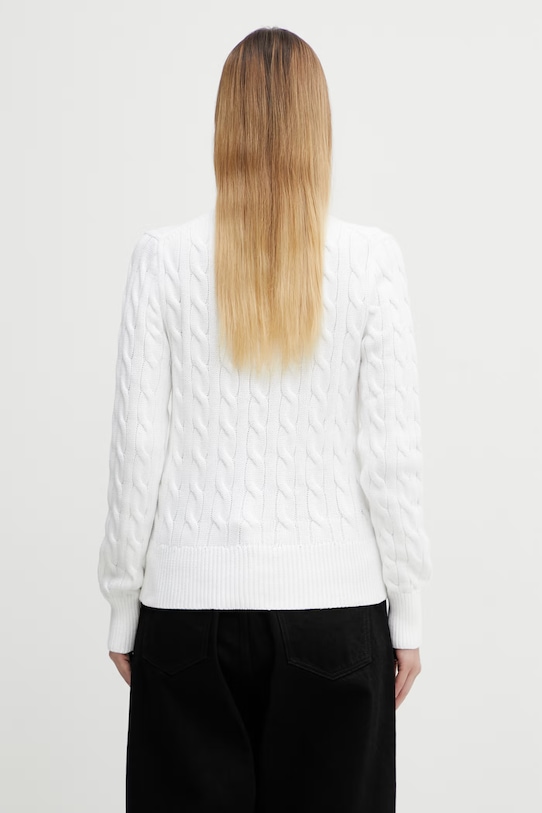 Odzież Polo Ralph Lauren kardigan bawełniany 211891643 biały