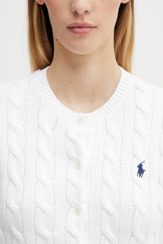 Polo Ralph Lauren kardigan bawełniany biały 211891643