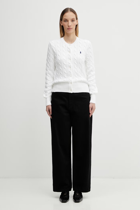 Polo Ralph Lauren kardigan bawełniany 211891643 biały