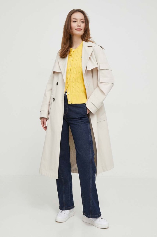 Polo Ralph Lauren kardigan bawełniany 211891643 żółty AA00