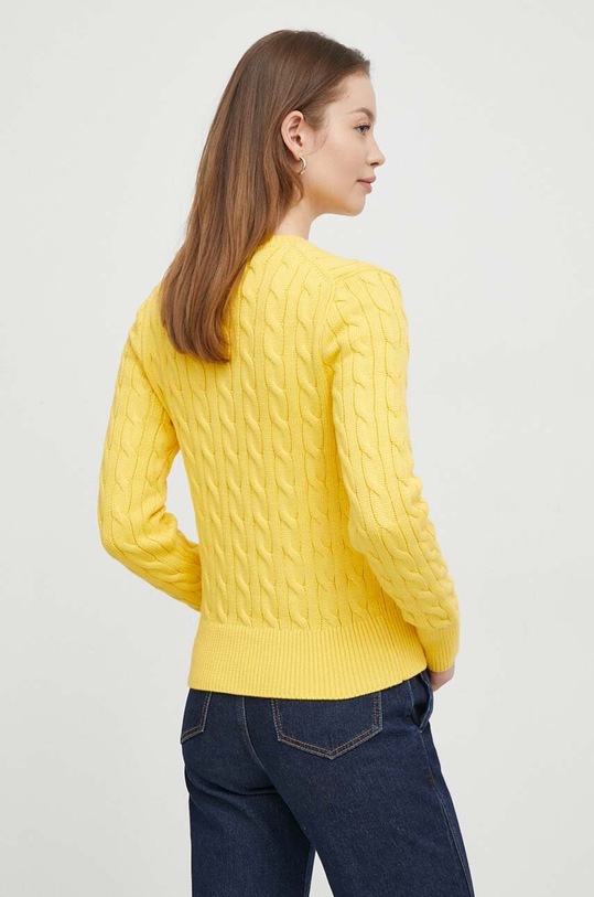 Odzież Polo Ralph Lauren kardigan bawełniany 211891643 żółty