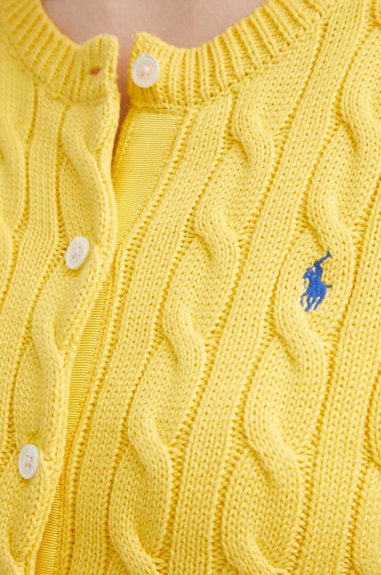 Polo Ralph Lauren kardigan bawełniany 211891643 żółty
