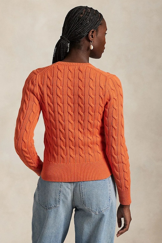 Хлопковый кардиган Polo Ralph Lauren 211891643 оранжевый AA00