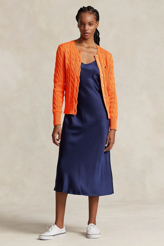 Clothing Polo Ralph Lauren cotton cardigan 211891643 orange