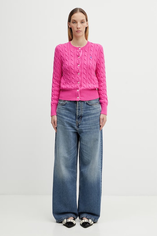 Polo Ralph Lauren cotton cardigan 211891643 pink