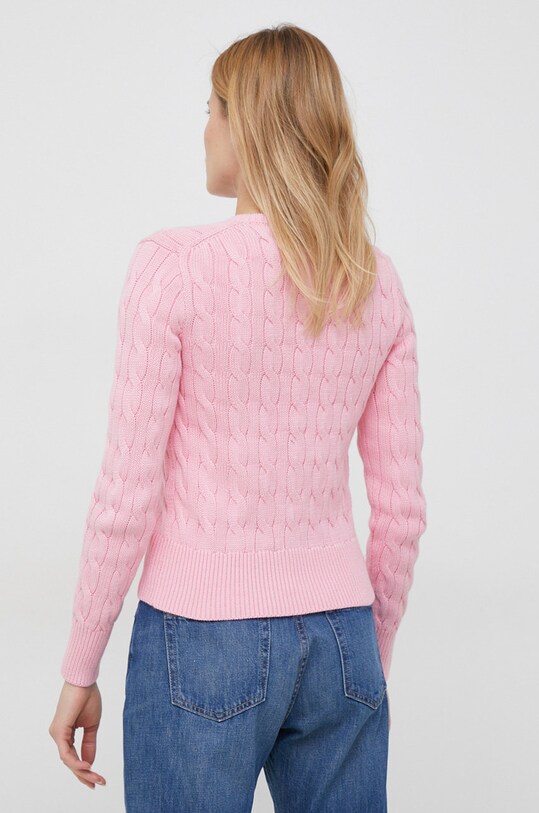 Одежда Хлопковый кардиган Polo Ralph Lauren 211891643 розовый