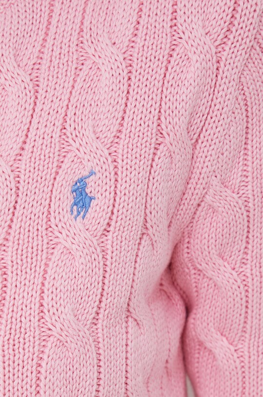 Хлопковый кардиган Polo Ralph Lauren 211891643 розовый