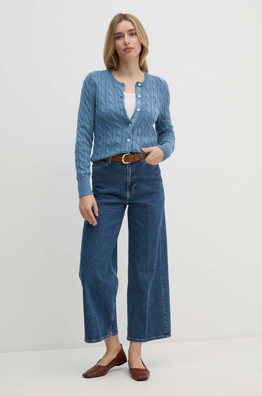 Bavlněný kardigan Polo Ralph Lauren 211891643 modrá AA00