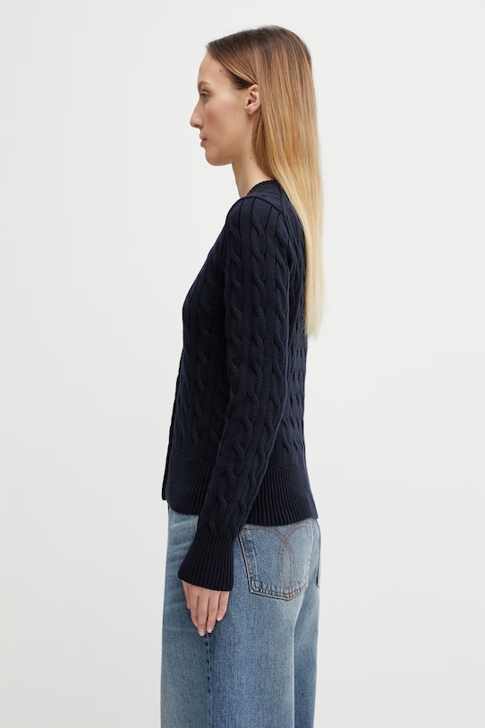 Хлопковый кардиган Polo Ralph Lauren 211891643 тёмно-синий AA00