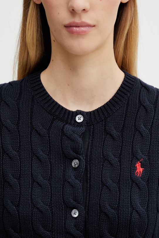 Хлопковый кардиган Polo Ralph Lauren тёмно-синий 211891643