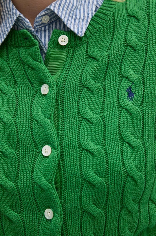 Polo Ralph Lauren kardigan bawełniany 211891643 zielony