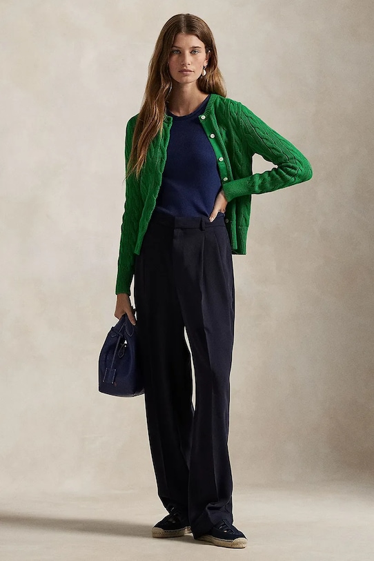 Дрехи Памучна жилетка Polo Ralph Lauren 211891643 зелен