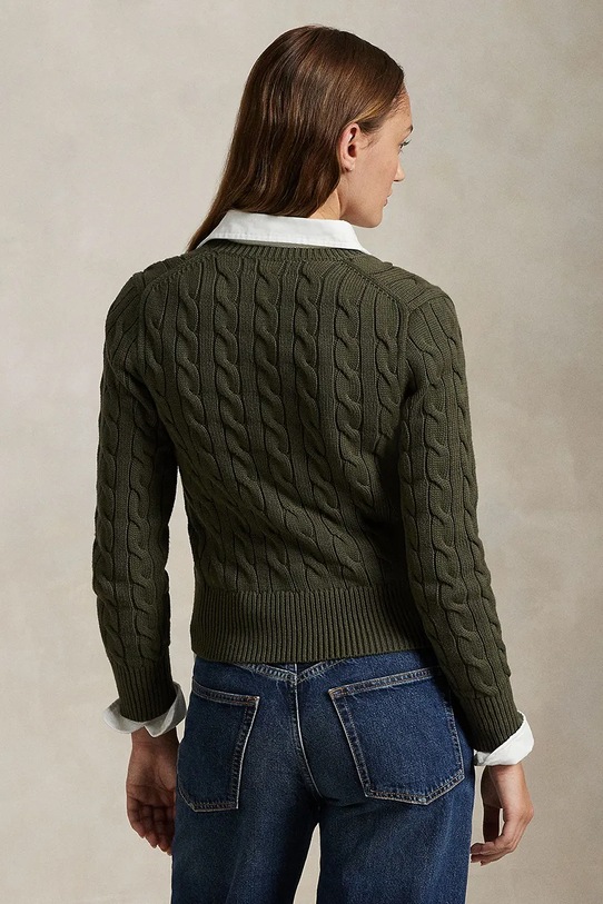 Polo Ralph Lauren cardigan in cotone 211891643 verde AW25