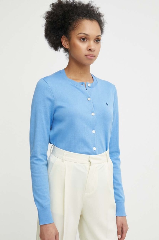 Kardigan Polo Ralph Lauren kulatý modrá 211891672