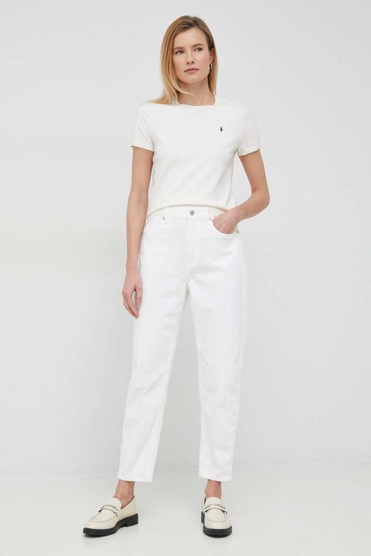 Polo Ralph Lauren tricou 211891673 bej SS25