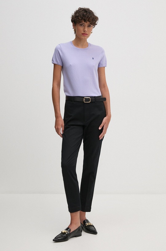 Tričko Polo Ralph Lauren 211891673 fialová SS25