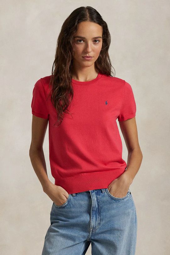 Μπλουζάκι Polo Ralph Lauren κόκκινο 211891673