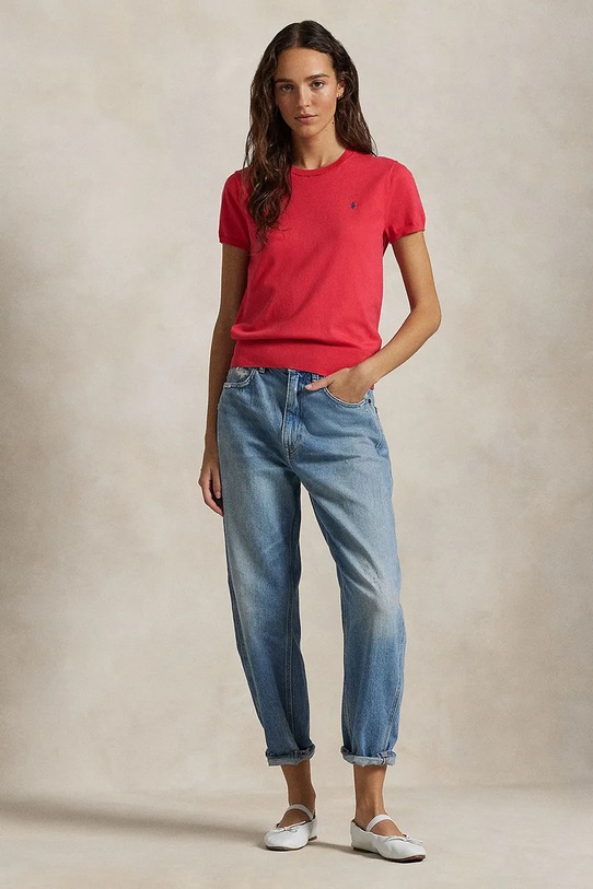 Oblečení Tričko Polo Ralph Lauren 211891673 červená