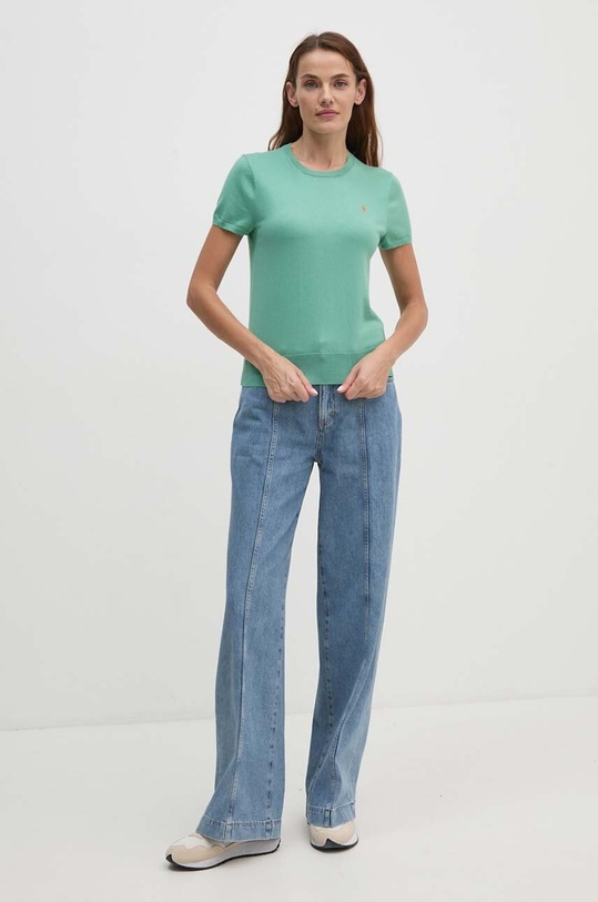 Tričko Polo Ralph Lauren 211891673 zelená SS25