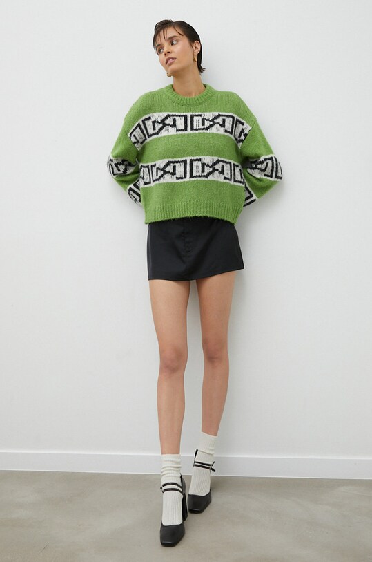 Gestuz pulover de lana ArtikoGZ 10906753 verde SS23