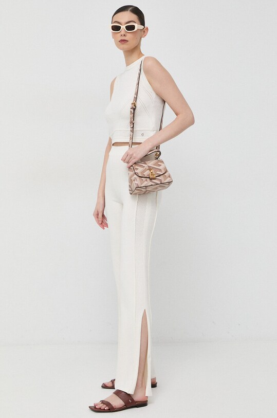 Жилетка з домішкою шовку Guess W3GR14.Z2Z70 бежевий SS23