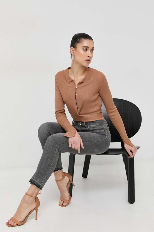 Guess kardigan W3GR18.Z36L0 brązowy SS23