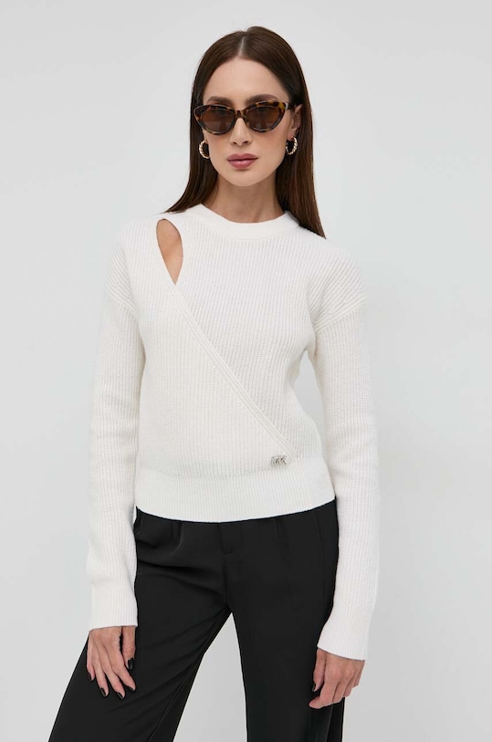 MICHAEL Michael Kors pulover de lana bej MR360IYCSN