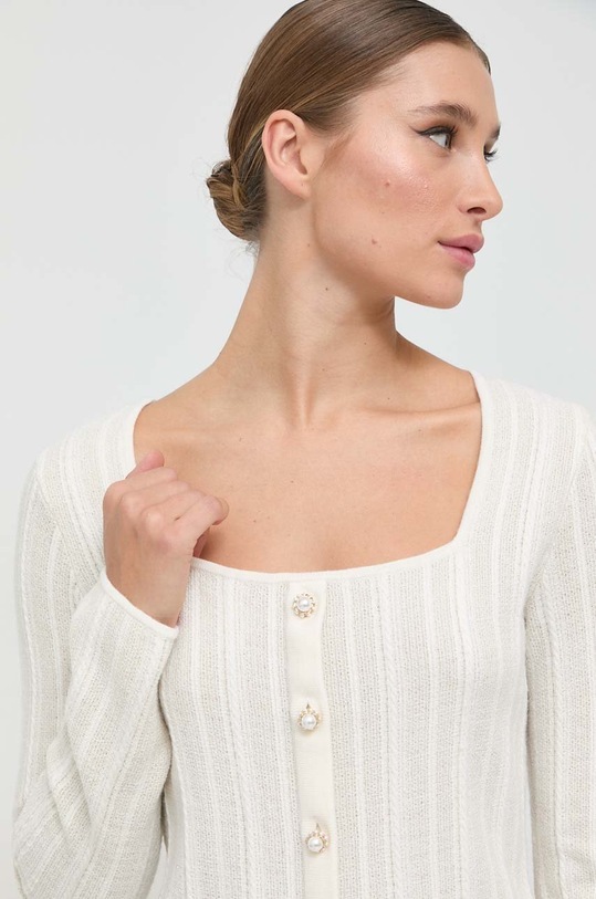 Πουλόβερ με προσθήκη μαλλιού Miss Sixty μπεζ 6W4RJ5340000