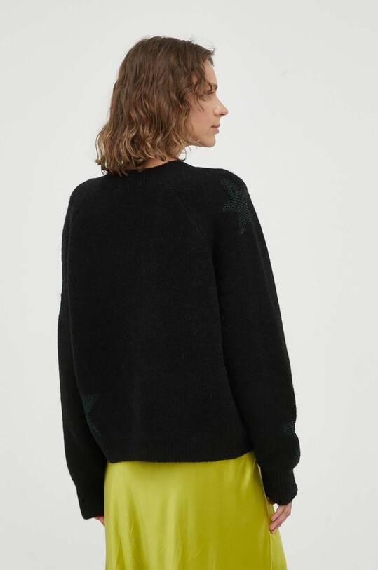 Odzież AllSaints sweter wełniany STAR JUMPER WK161T czarny