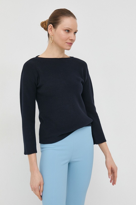 Marella pulover de bumbac bleumarin 2333610834200