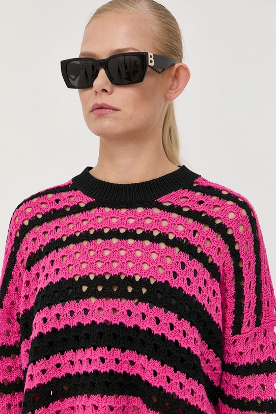 Red Valentino sweter bawełniany różowy 2R0KC16V6SU