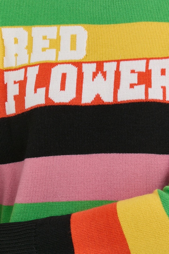 Red Valentino sweter wełniany 2R3KC16G6RJ multicolor