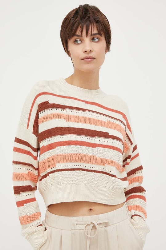 Pepe Jeans pulover de bumbac Frances PL701993.0AA bej SS23