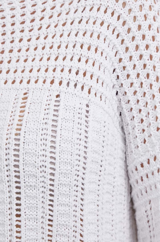 Πουλόβερ από λινό μείγμα Pepe Jeans PL701955.800 λευκό