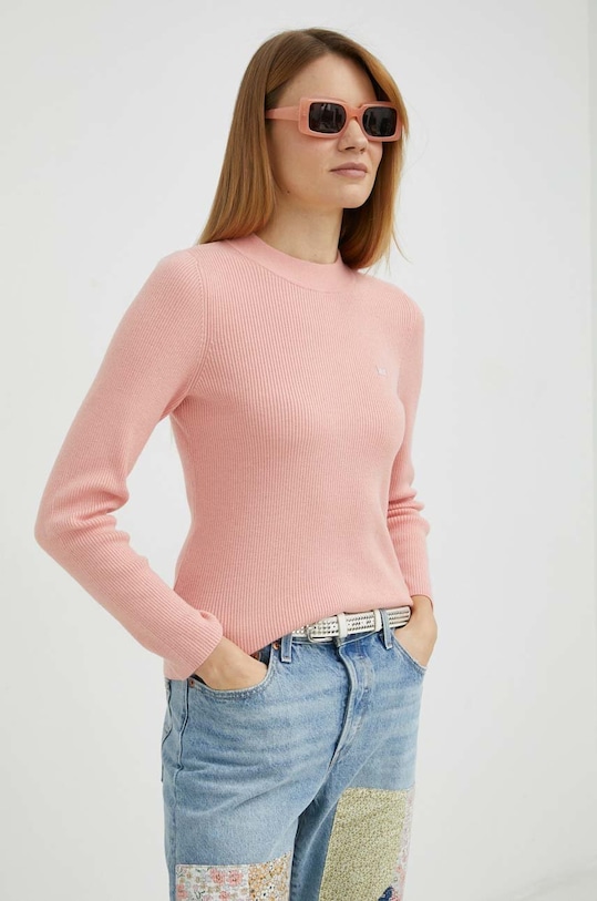 Levi's sweter pozostałe różowy A0719.0012