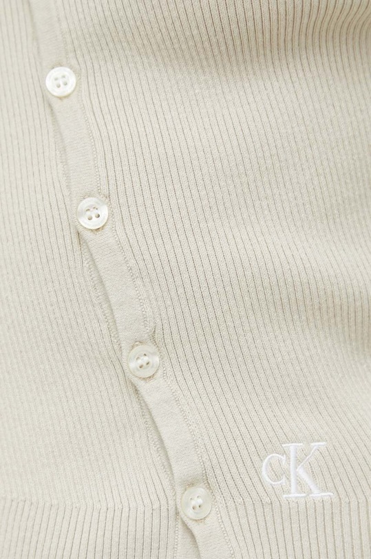 Πλεκτή ζακέτα Calvin Klein Jeans J20J220707.PPYX μπεζ